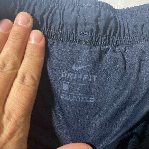 Nike running shorts Tempo navy blue white stripe classic line brief women’s L - Picture 8 of 10